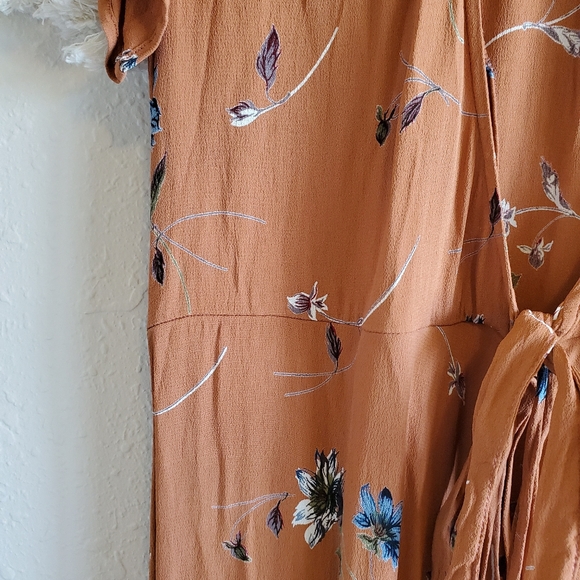 CHRISTY DAWN Autumn Rust Floral Maxi Wrap Dress MP - Picture 7 of 11
